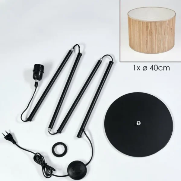 hofstein Bongal Lampadaire Écru, 1 lumière* Lampes Modernes