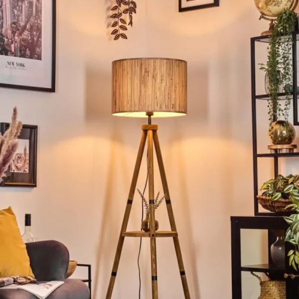 hofstein Bongal Lampadaire Écru, 1 lumière* Lampes Modernes