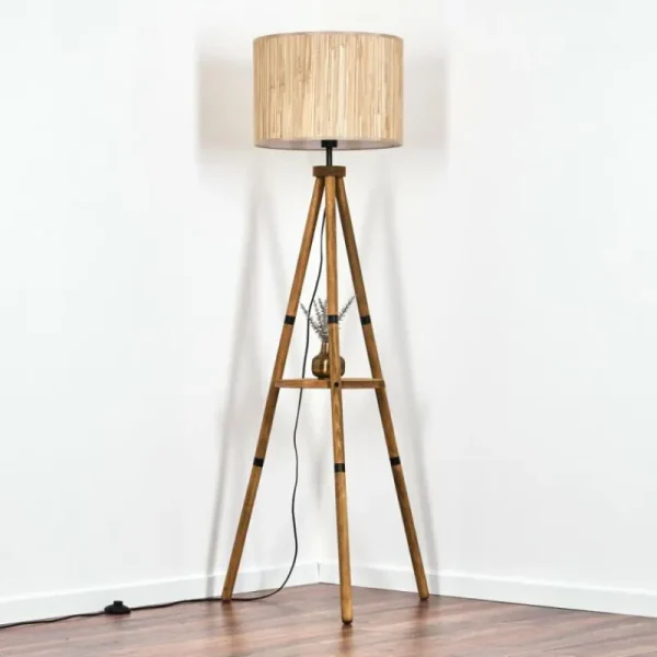hofstein Bongal Lampadaire Écru, 1 lumière* Lampes Modernes