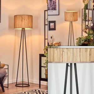 hofstein Bongal Lampadaire, Liseuse Noir, 1 lumière* Lampes Modernes