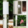 hofstein Borne d'éclairage Avize Acier inoxydable, 1 lumière, Détecteur de mouvement* Lampes Modernes