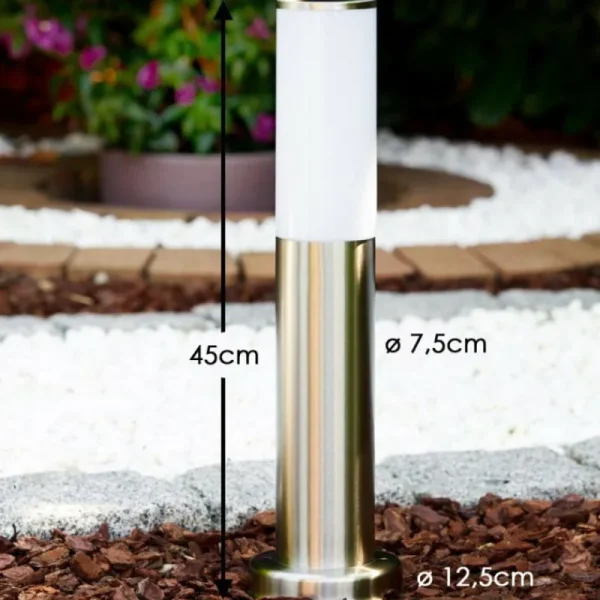 hofstein Borne d'éclairage Caserta Acier inoxydable, 1 lumière* Lampes Modernes
