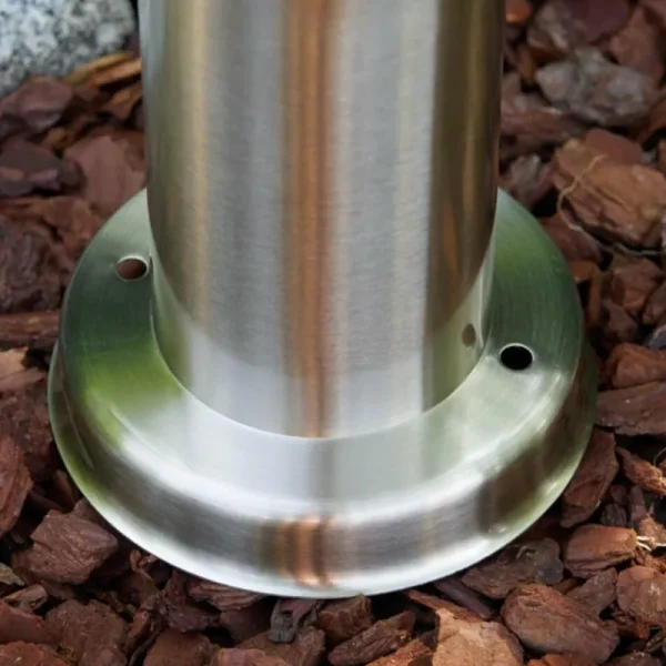 hofstein Borne d'éclairage Caserta Acier inoxydable, 1 lumière, Détecteur de mouvement* Lampes Modernes