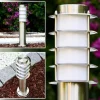 hofstein Borne d'éclairage Tunes Acier inoxydable, 1 lumière* Lampes Modernes