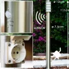 hofstein Borne d'éclairage Tunes Acier inoxydable, 1 lumière, Détecteur de mouvement* Lampes Modernes