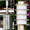 hofstein Borne d'éclairage Tunes Acier inoxydable, 1 lumière, Détecteur de mouvement* Lampes Modernes