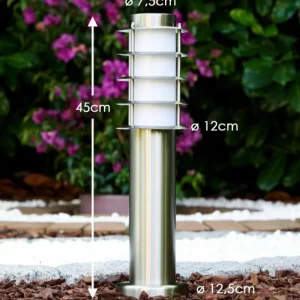 hofstein Borne d'éclairage Tunes Acier inoxydable, 1 lumière* Lampes Modernes