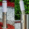 hofstein Borne d'éclairage Walise Acier inoxydable, 1 lumière, Détecteur de mouvement* Lampes Modernes