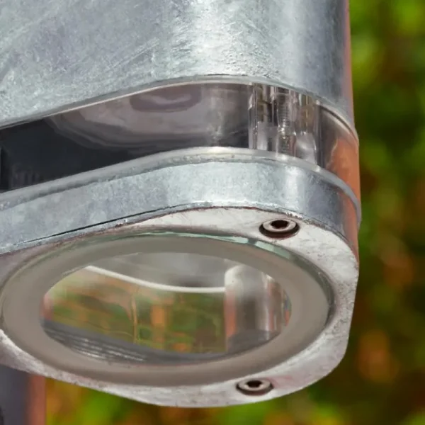 hofstein Borne lumineuse Amyton Acier inoxydable, Transparent, Zingué, 1 lumière* Lampes Modernes