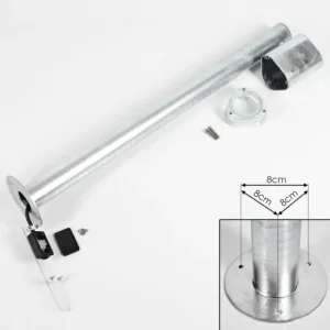 hofstein Borne lumineuse Amyton Acier inoxydable, Transparent, Zingué, 1 lumière* Lampes Modernes