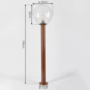 hofstein Borne lumineuse Bubodefo Brun, Couleur bois, 1 lumière* Lampes Modernes