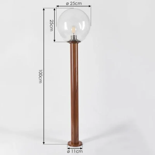 hofstein Borne lumineuse Bubodefo Brun, Couleur bois, 1 lumière* Lampes Modernes