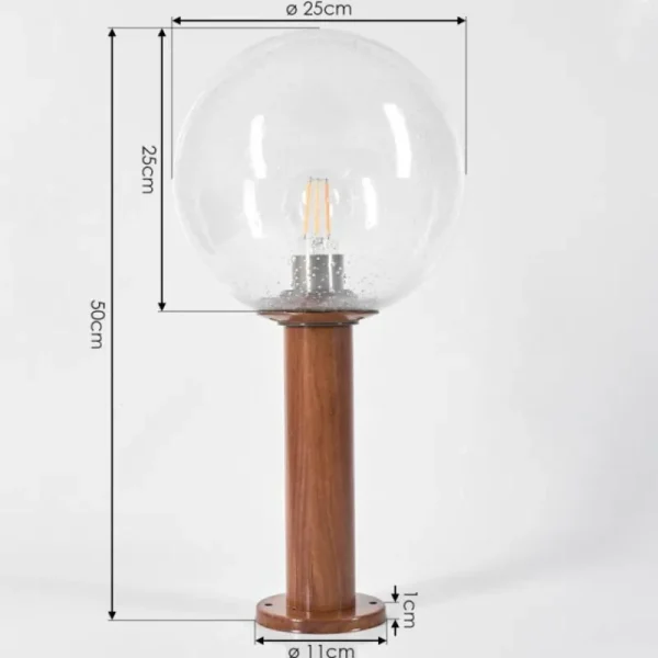 hofstein Borne lumineuse Bubodefo Brun, Couleur bois, 1 lumière* Lampes Modernes