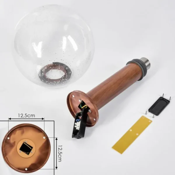 hofstein Borne lumineuse Bubodefo Brun, Couleur bois, 1 lumière* Lampes Modernes