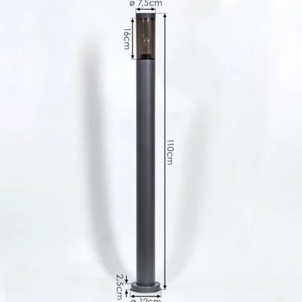 hofstein Borne lumineuse Gaborone Anthracite, 1 lumière* Lampes Modernes