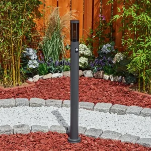 hofstein Borne lumineuse Gaborone Anthracite, 1 lumière, Détecteur de mouvement* Lampes Modernes