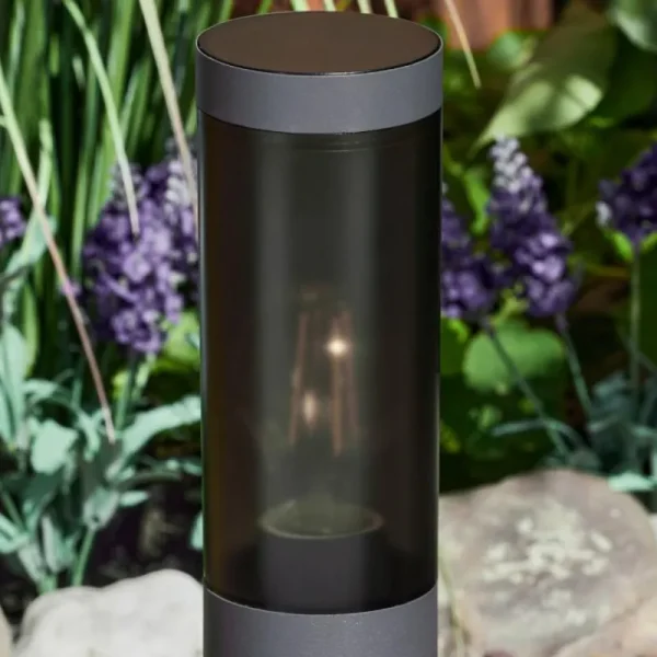hofstein Borne lumineuse Gaborone Anthracite, 1 lumière, Détecteur de mouvement* Lampes Modernes