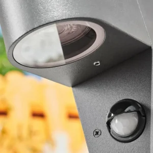hofstein Borne lumineuse Kingstown Anthracite, 1 lumière, Détecteur de mouvement* Lampes Modernes