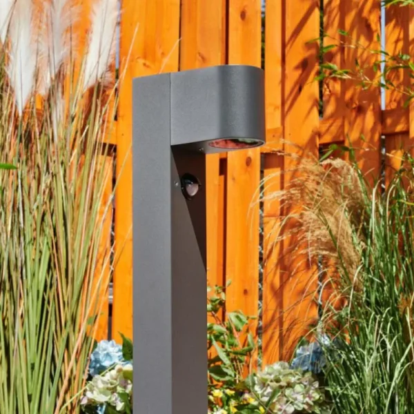 hofstein Borne lumineuse Kingstown Anthracite, 1 lumière, Détecteur de mouvement* Lampes Modernes