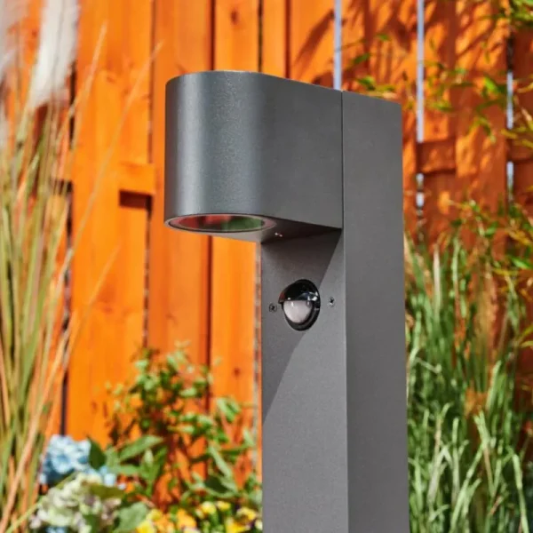hofstein Borne lumineuse Kingstown Anthracite, 1 lumière, Détecteur de mouvement* Lampes Modernes
