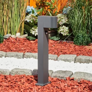 hofstein Borne lumineuse Kingstown Anthracite, 1 lumière, Détecteur de mouvement* Lampes Modernes