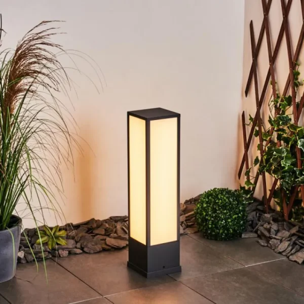 hofstein Borne lumineuse Apidou LED Anthracite, 1 lumière* Lampes Modernes