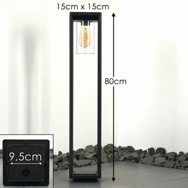 hofstein Borne lumineuse Baoshan Noir, 1 lumière* Lampes Modernes