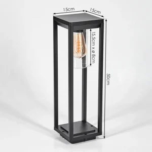 hofstein Borne lumineuse Baoshan Noir, 1 lumière* Lampes Modernes