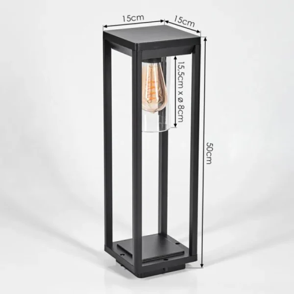 hofstein Borne lumineuse Baoshan Noir, 1 lumière* Lampes Modernes