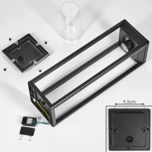 hofstein Borne lumineuse Baoshan Noir, 1 lumière* Lampes Modernes