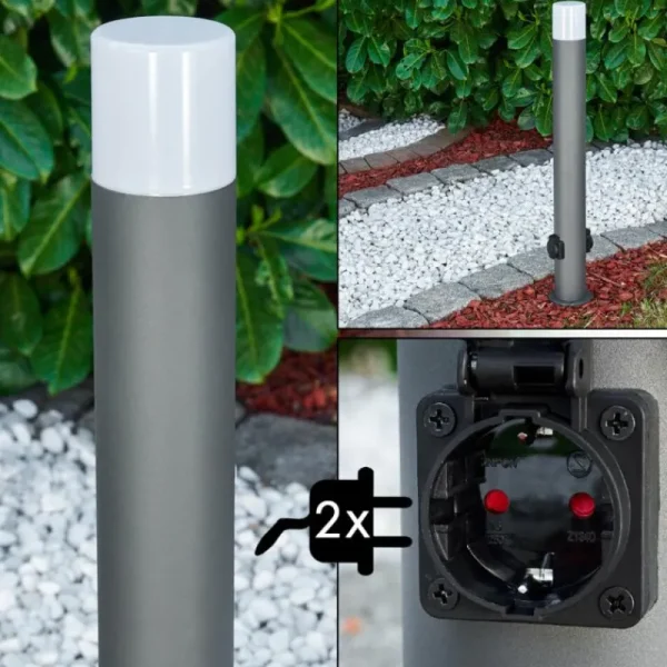 hofstein Borne lumineuse Buhrkall Anthracite, 1 lumière* Lampes Modernes