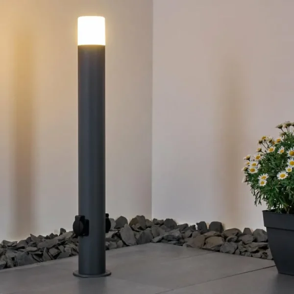 hofstein Borne lumineuse Buhrkall Anthracite, 1 lumière* Lampes Modernes