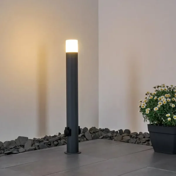 hofstein Borne lumineuse Buhrkall Anthracite, 1 lumière* Lampes Modernes