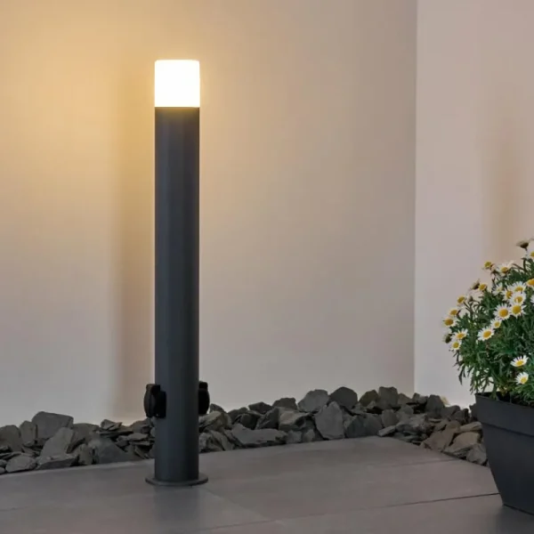 hofstein Borne lumineuse Buhrkall Anthracite, 1 lumière* Lampes Modernes