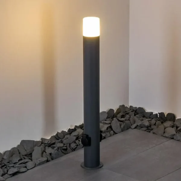 hofstein Borne lumineuse Buhrkall Anthracite, 1 lumière* Lampes Modernes