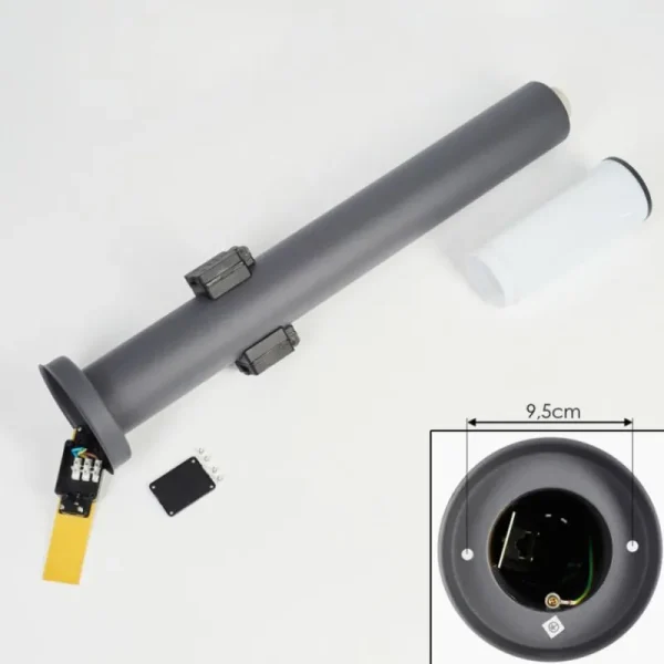 hofstein Borne lumineuse Caserta Anthracite, 1 lumière* Lampes Modernes