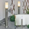hofstein Borne lumineuse Caserta Nickel mat, Blanc, 1 lumière, Détecteur de mouvement* Lampes Modernes
