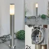 hofstein Borne lumineuse Caserta Nickel mat, 1 lumière* Lampes Modernes