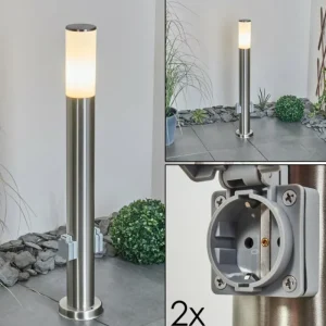 hofstein Borne lumineuse Caserta Nickel mat, 1 lumière* Lampes Modernes