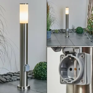 hofstein Borne lumineuse Caserta Nickel mat, 1 lumière* Lampes Modernes