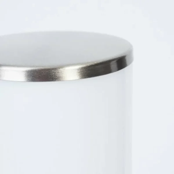 hofstein Borne lumineuse Caserta Nickel mat, Blanc, 1 lumière, Détecteur de mouvement* Lampes Modernes