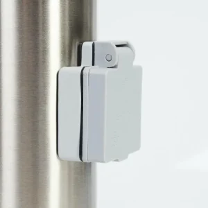 hofstein Borne lumineuse Caserta Nickel mat, 1 lumière* Lampes Modernes