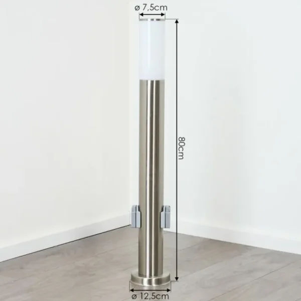 hofstein Borne lumineuse Caserta Nickel mat, 1 lumière* Lampes Modernes