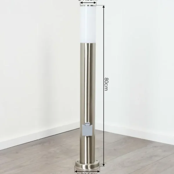 hofstein Borne lumineuse Caserta Nickel mat, 1 lumière* Lampes Modernes