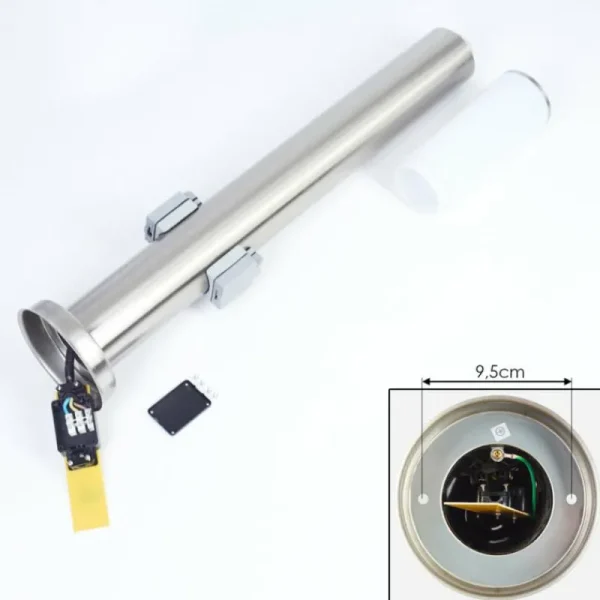 hofstein Borne lumineuse Caserta Nickel mat, 1 lumière* Lampes Modernes