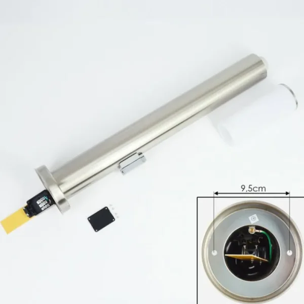 hofstein Borne lumineuse Caserta Nickel mat, 1 lumière* Lampes Modernes