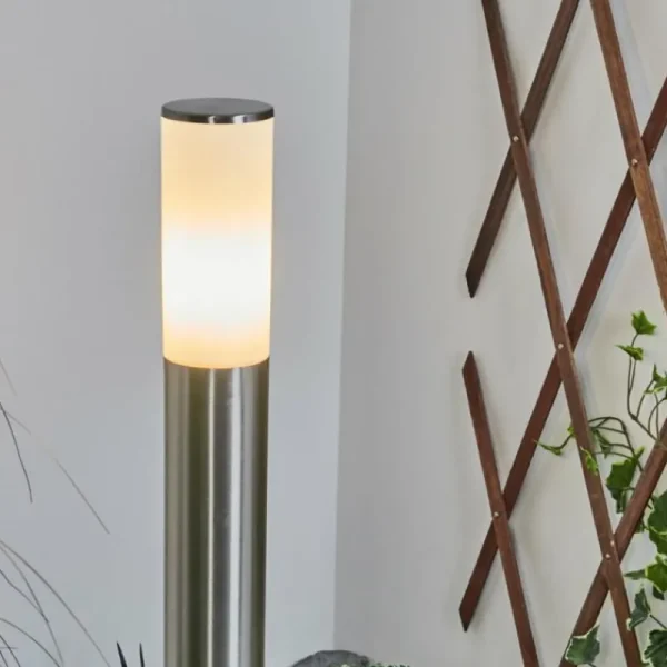 hofstein Borne lumineuse Caserta Nickel mat, 1 lumière* Lampes Modernes