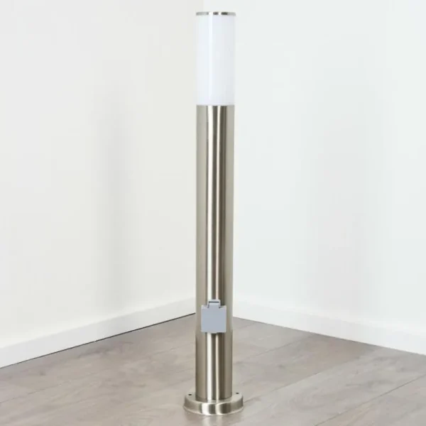 hofstein Borne lumineuse Caserta Nickel mat, 1 lumière* Lampes Modernes