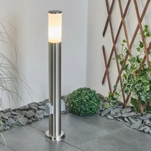 hofstein Borne lumineuse Caserta Nickel mat, 1 lumière* Lampes Modernes
