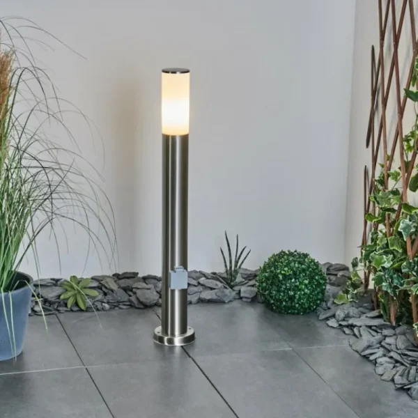 hofstein Borne lumineuse Caserta Nickel mat, 1 lumière* Lampes Modernes